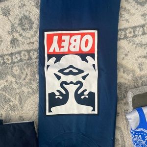 Obey Men’s Navy Graphic Logo T-Shirt